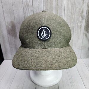 Genuine Volcom Quarter Fabric The Classics Cap Hat Men's Olive OS Snapback